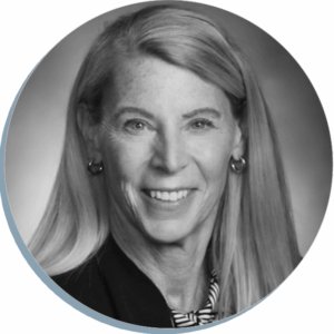 Black and white portrait of Carolyn Miles