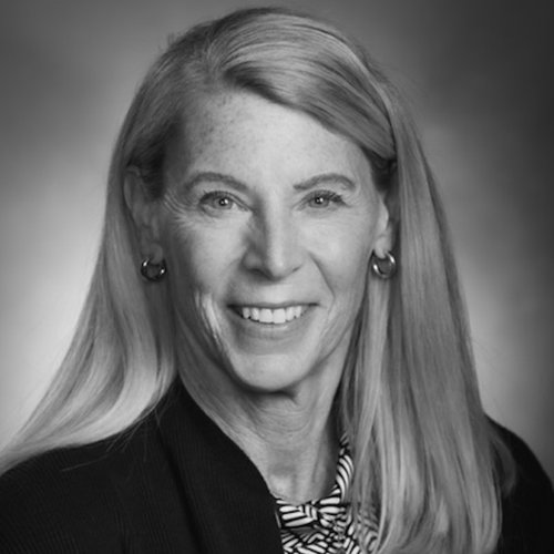 Black and white portrait of Carolyn Miles