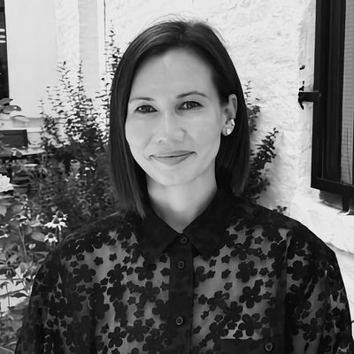 Black and white portrait of Kellie Lim