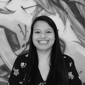 Black and white portrait of Anna Julius