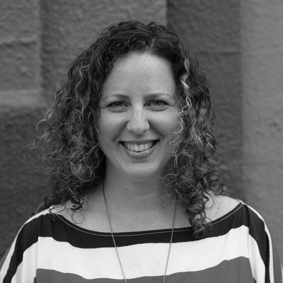 Black and white portrait of Emily Brod