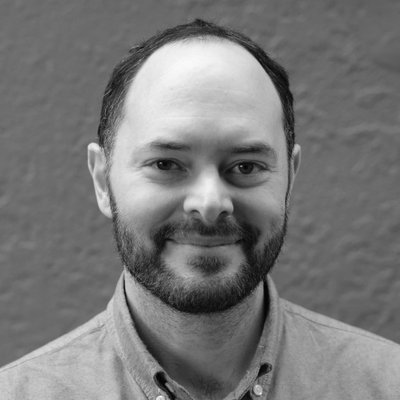 Black and white portrait of Jon Baldivieso