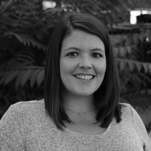 Black and white portrait of Kate Miller