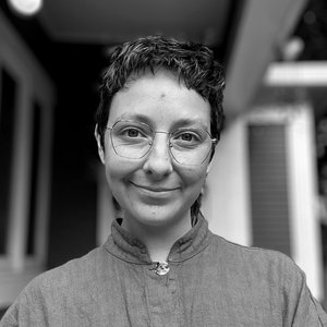 Black and white portrait of Sienna Moffitt