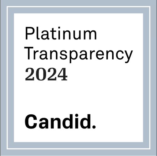 Image with text saying "Platinum Transparency 2024; Candid."