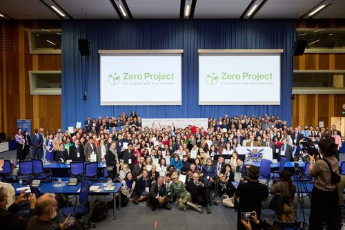 Photo of the 2024 Zero Project conference attendees in Vienna